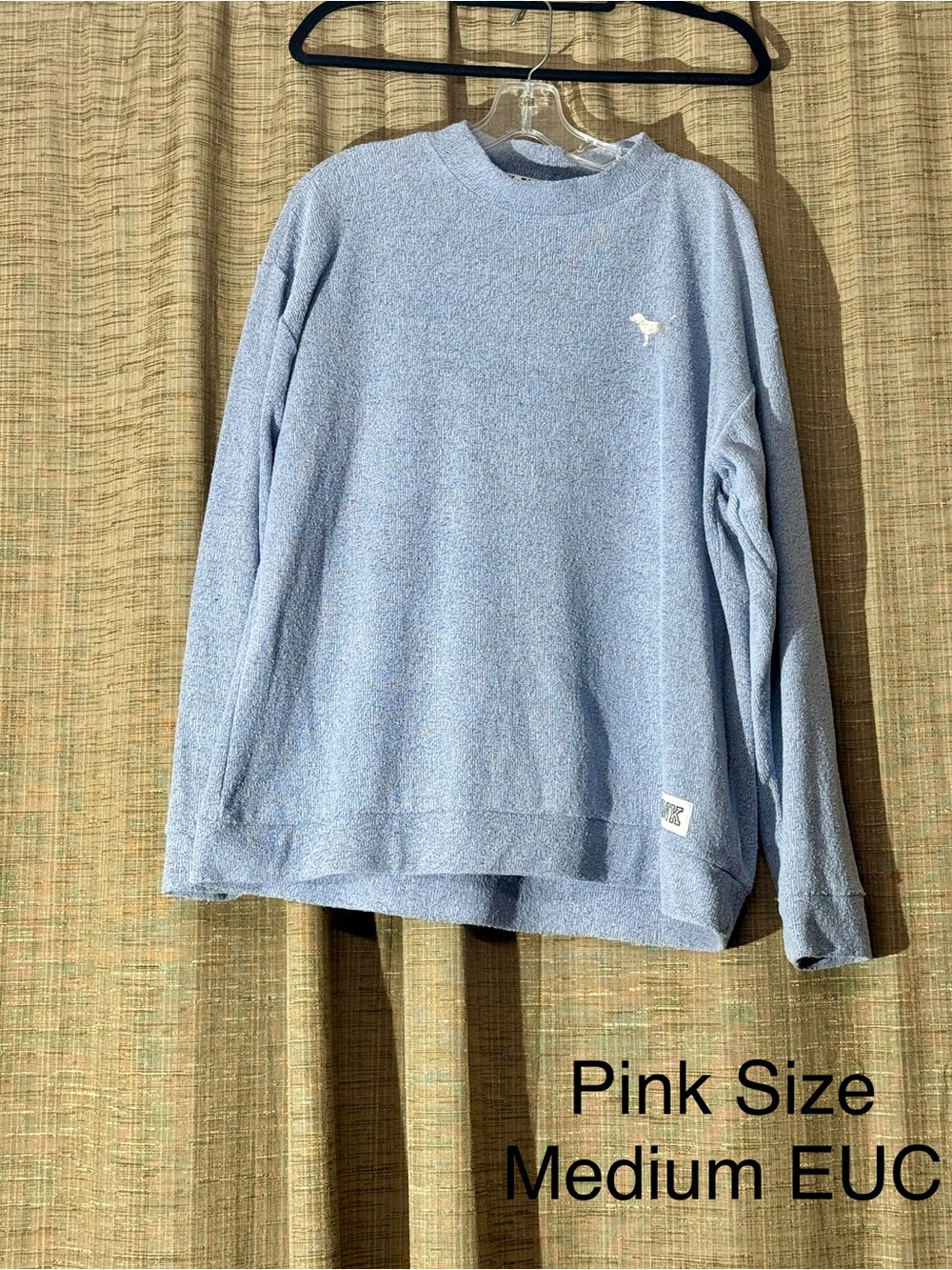 PINK Victoria's Secret Light Blue Crewneck Sweatshirt